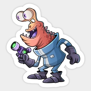 Alien Attack1 Sticker